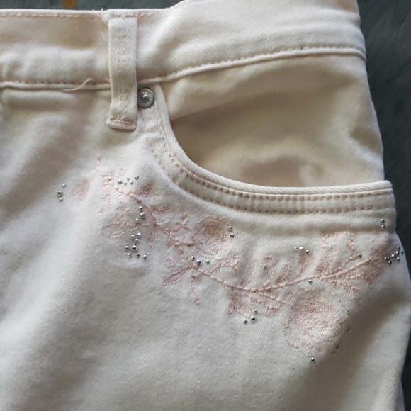 Gloria Vanderbilt Shimmering Effects Capris Sz 12 - Picture 2 of 6